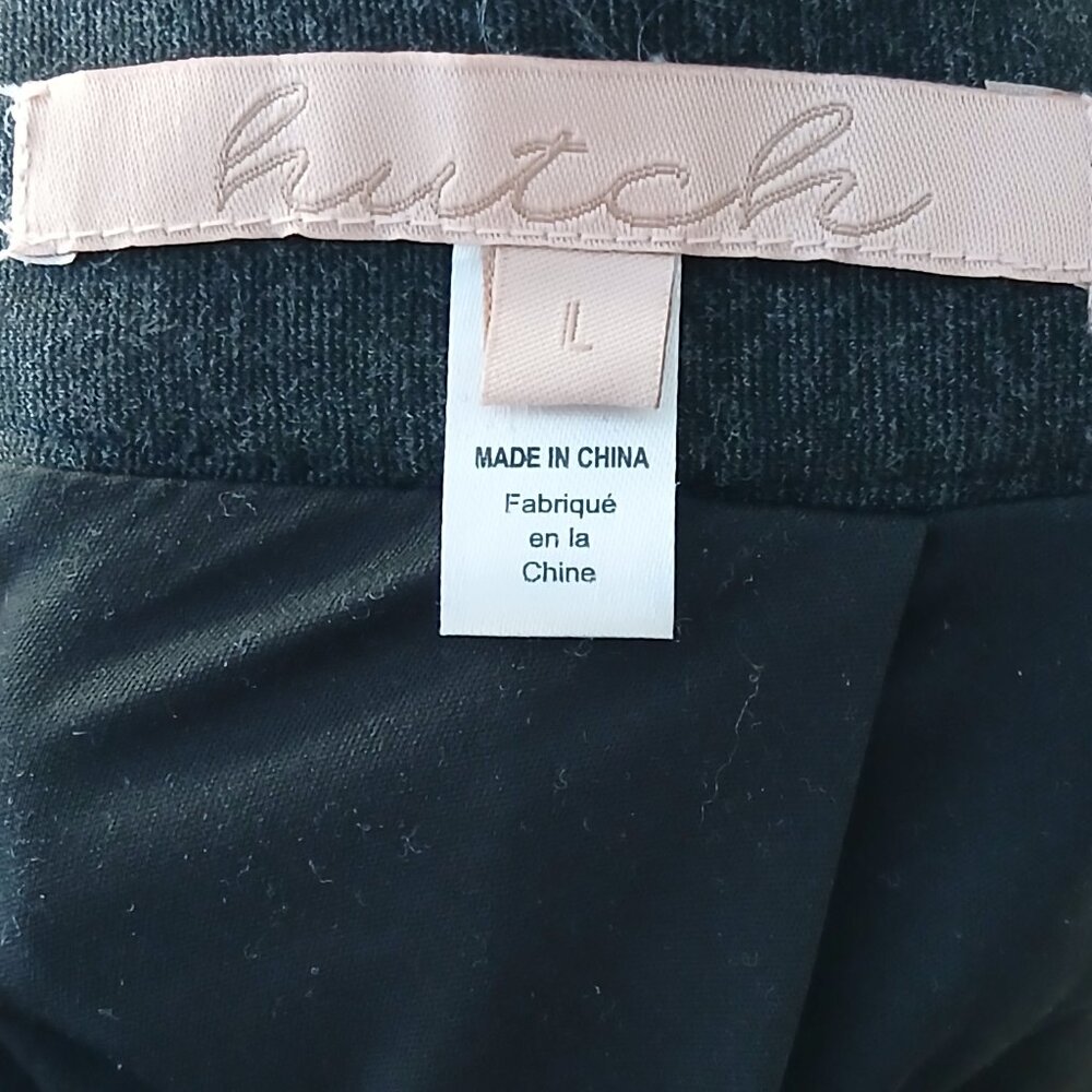 Anthropologie Hutch Ponti Knit Lined Skirt with Pockets Gray Size Large - Picture 6 of 8
